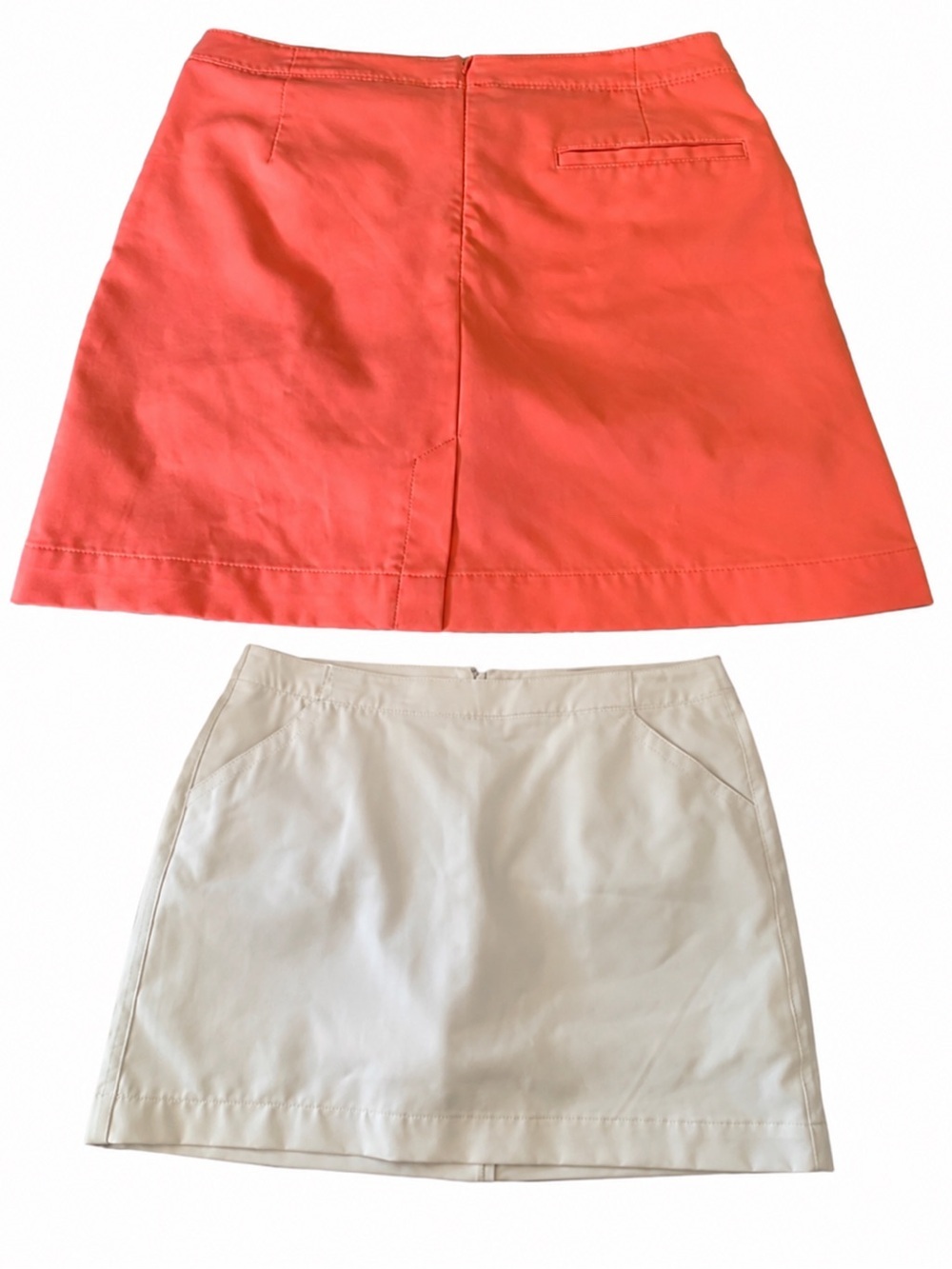 PGA TOUR Women’s Coral And Cream Skort  Bundle Size 10 Performance Stretch
